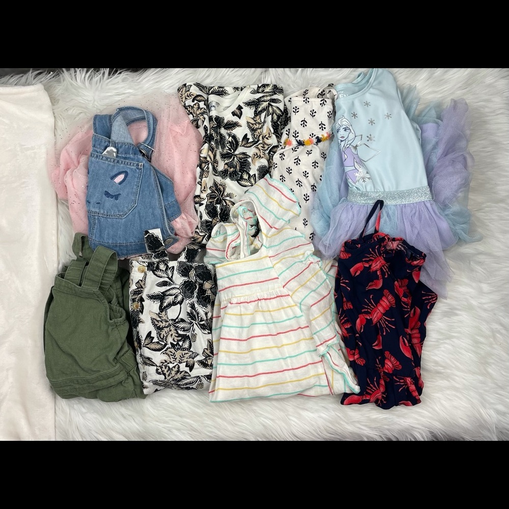 5T girls lot, dresses and rompers. Old navy and Jessica Simpson and more